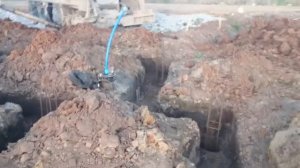 Заливка буро заливных свай без автобетононасоса