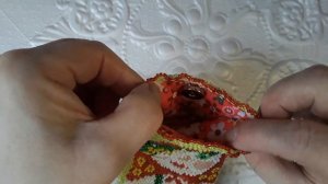 Очечник Дуняша/Вязание с бисером/ Подарок для подруги