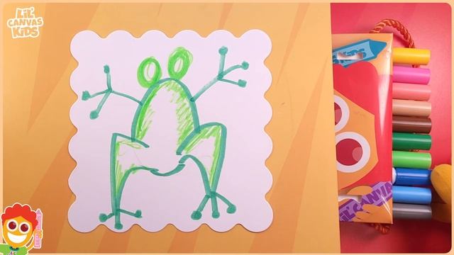 Draw a Funny Jumping Frog ?? | Fun Drawing for Kids