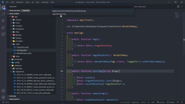 Create HasTags trait and relations | Create a membership blog with Laravel & Stripe | Part 13 смотреть онлайн