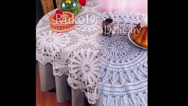 Вязаные СКАТЕРТИ Крючком - 2019 / Crochet Hook TABLECLOTHS / Häkelnadel TISCHDECKEN