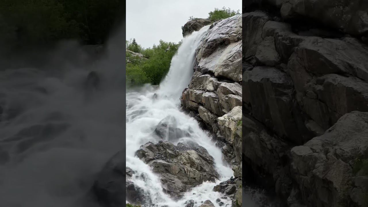 Алибекский водопад. Домбай. Июнь 2024 #домбай #алибек #алибекскийводопад #кавказ #карачаевочеркесия