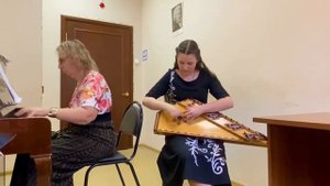 Концерт№ 1 для гуслей звончатых и оркестра народных инструментов(1 часть)К.Шаханов исп.Можина Арина