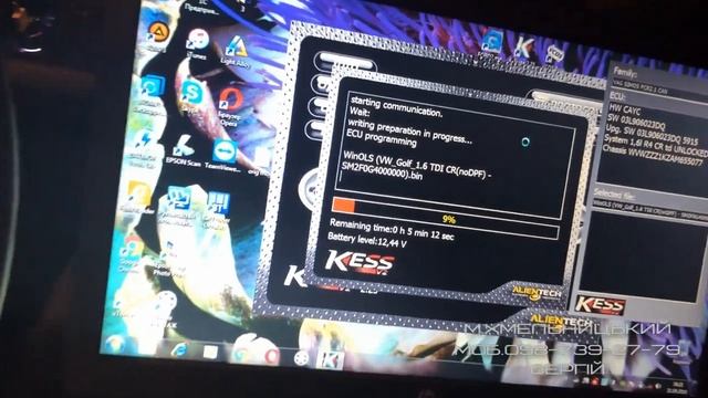 Программное и физическое удаление сажевого фильтра VW Golf 6 1.6TDI смотреть онлайн