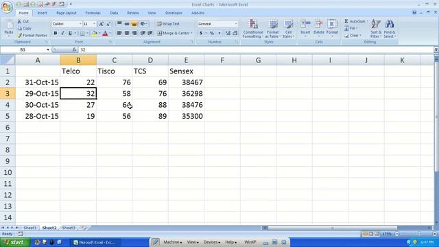 Chart 2a Secondary Axis in Excel 2007 смотреть онлайн