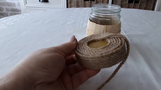 ?ИЗ БАНКИ И деревянных  ПРИЩЕПОК?ИДЕЯ ДЛЯ КУХНИ СВОИМИ РУКАМИ