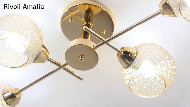 Люстра RIVOLI Amalia 3090-304 4 * Е27 40 Вт модерн под 4 лампы смотреть онлайн
