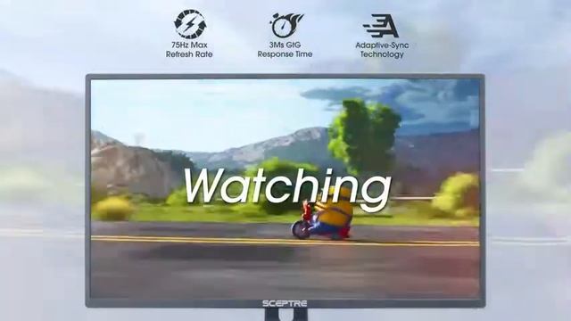 Amazoncom Sceptre 20 1600x900 75Hz Ultra Thin LED Monitor 2x HDMI VGA Built in Speakers смотреть онлайн