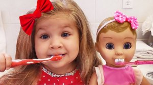 Diana Little Mommy for Baby doll Emili,  Pretend play with Kids Toys, video for children