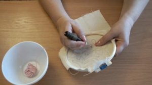 вышивка петлей прихватка для кухни из петелек вышивание специальной иглой