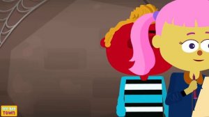 Spooky Witch Finger Family Halloween Song + Scary Skeleton Songs For Kids | Teehee Town