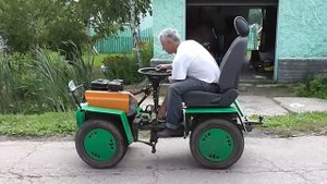 Минитрактор-Переломка из мотоблока в Нижнем Новгороде. Адаптер.分蘖的小推手.minitractor of the tillers