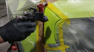 локальный ремонт.покраска крыла.переход по лаку.