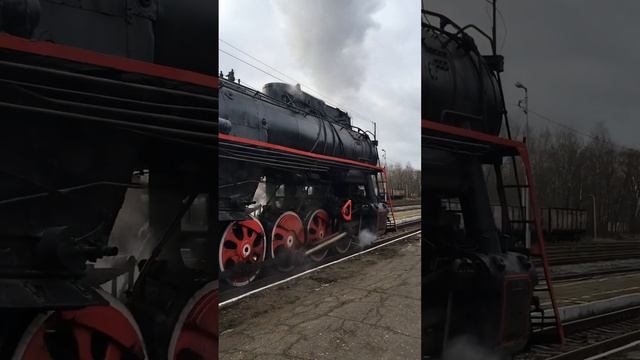 Паровоз в Осташкове. 2020 год / steam loco in Ostashkov Russia. 2020 year.