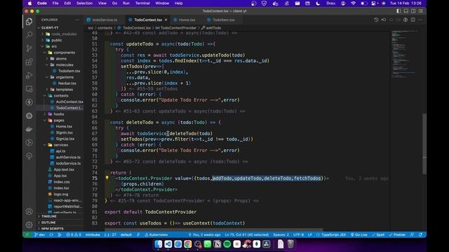 CRUD with react context api | todo app example смотреть онлайн