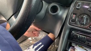 Снятие замка зажигания w208