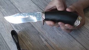 Кованый нож "Леший" со следами ковки, павловские ножи (обзор)