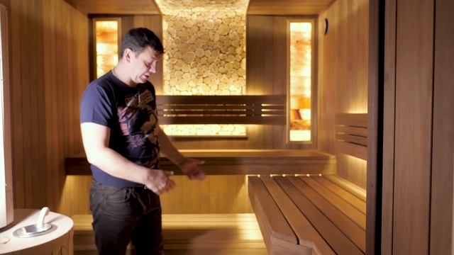 ПОСМОТРИТЕ на освещение этой бани! Уютная парная для семьи смотреть онлайн