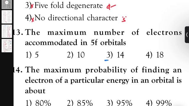 Atomic structure assignment 8