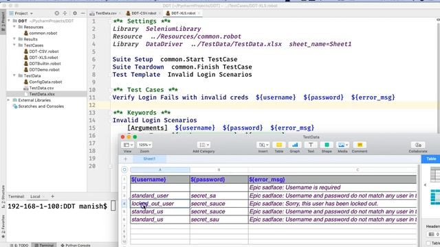 Robot Framework Tutorial #42 - How to do Data Driven Testing using Excel File