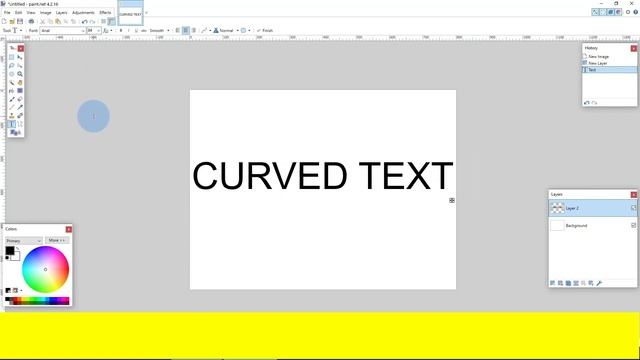 How to make Curved Text in Paint.Net смотреть онлайн