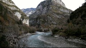 Абхазия зимой. Гегский водопад