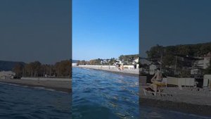 Море, волны, чайки, отдых в октябре в Лоо, г. Сочи.