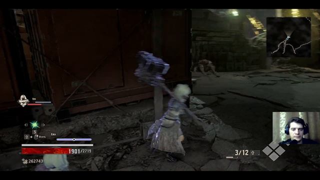 Code Vein. Код Вейн. Код крови. Часть 44. Окрестности Штаба. Размахиваем Веслом.