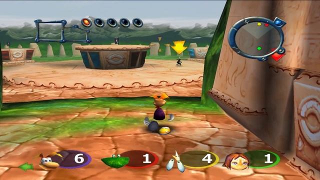 Rayman Arena (PCSX2) Rayman Lum Battle gameplay. смотреть онлайн