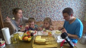 МУКБАНГ ТВОРОЖНАЯ ЗАПЕКАНКА | MUKBANG COTTAGE CHEESE CASSEROLE. #StepFamily #mukbang #casserole