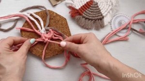 Макраме поставка под горячее - видео-урок.