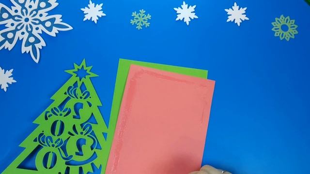 Вытынанка и открытка на Новый год из одного шаблона / New Year greeting card idea, window decoratio смотреть онлайн