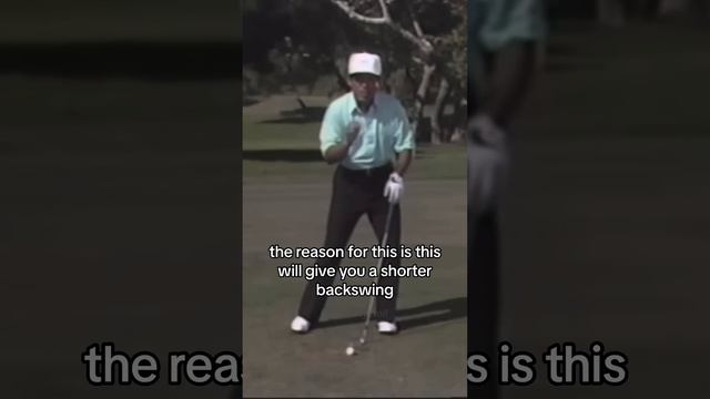 How to Trap The Ball and Put BACKSPIN On It 🔥 #LeeTrevino #MentalityGolf #Mindset #Backswing