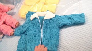 Вязаный костюм "Жанна" на ребёнка от 0 до 3 месяцев, производство "МоёДитё"