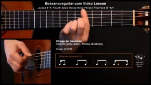 Chega de Saudade - Bossa Nova Guitar Lesson #11: Partido Alto Phrase