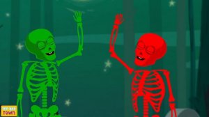 Wheels On The Bus Spooky Ride Song + Spooky Scary Skeleton Songs For Kids | Teehee Town