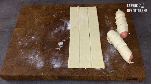 Вкуснее чем в школьной столовой: любимые сосиски в тесте в духовке, дети в восторге