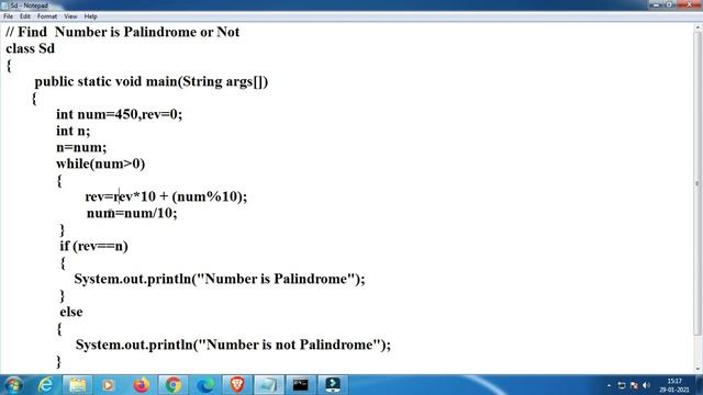 Program To Check for Palindrome Number in Java смотреть онлайн