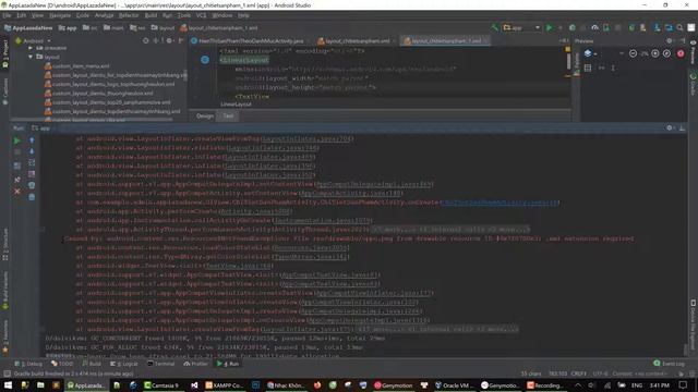 How to fix android.view.InflateException: Binary XML file line #6: Error inflating class TextView