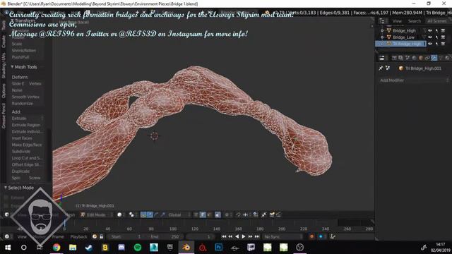 Beyond Skyrim: Elsweyr - Tri Bridge Creation Timelapse смотреть онлайн