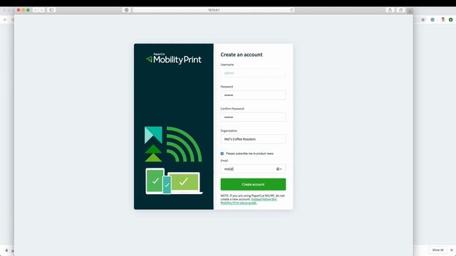PaperCut Mobility Print Walkthrough