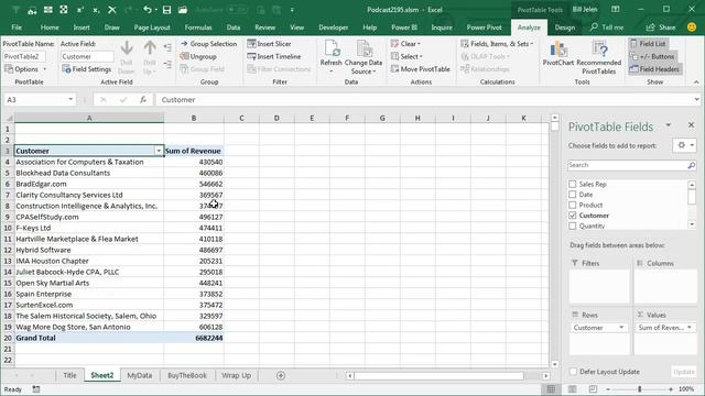 Excel - Counting Instead of Summing in Pivot Tables - Episode 2195