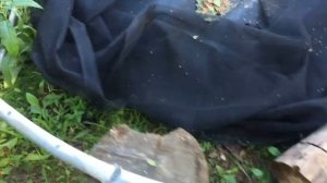 Батут сломался.Разбираем...