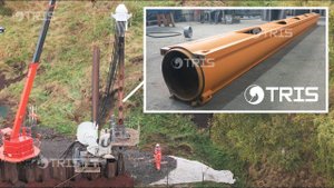 Направляющая шнека Гикен GIKEN колонна труба рама casing auger frame leads шнек буровой