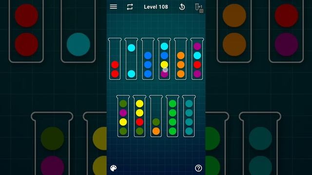 Ball Sort Puzzle - Color sorting game - Level 108