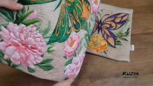 Quilted Pillow Covers with Butterfly  Стеганые наволочки для интерьерных подушек