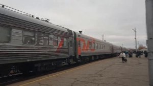 Прибытие поезда 310 Адлер-Воркута на станцию Ухта 02.10.2021г