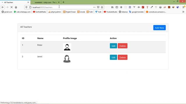 Laravel 7 Tutorial - Sweet Alert