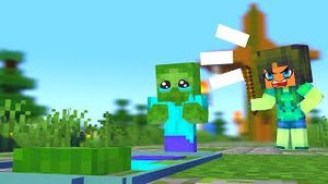 БЕДНЫЙ МАЛЕНЬКИЙ ЗОМБИ - Школа монстров - Sad story - Майнкрафт Анимация