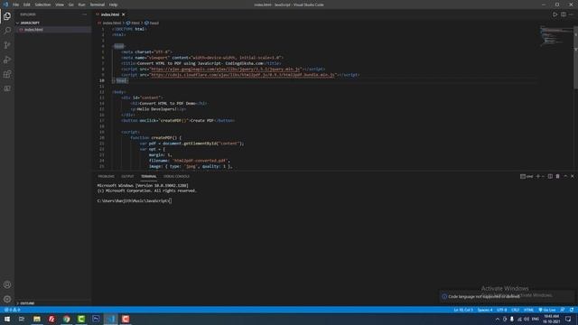 jsPDF Tutorial - Convert HTML to PDF using JavaScript HTML2PDF.js Library смотреть онлайн